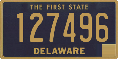 DE license plate 127496