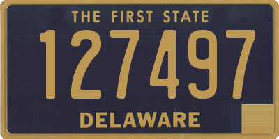 DE license plate 127497