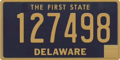 DE license plate 127498