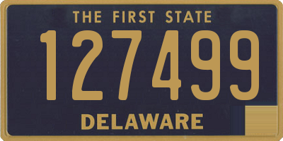 DE license plate 127499