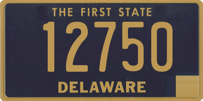 DE license plate 12750