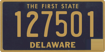 DE license plate 127501