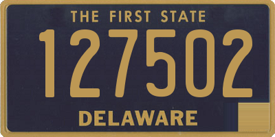 DE license plate 127502