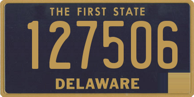 DE license plate 127506