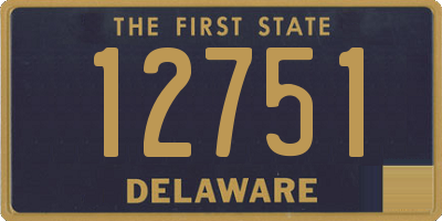 DE license plate 12751