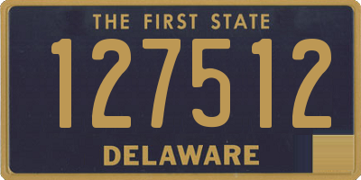 DE license plate 127512