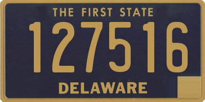 DE license plate 127516