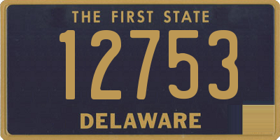 DE license plate 12753