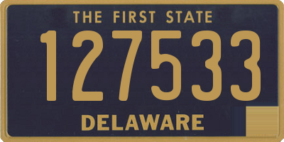 DE license plate 127533