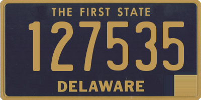 DE license plate 127535