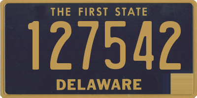 DE license plate 127542