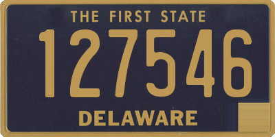 DE license plate 127546