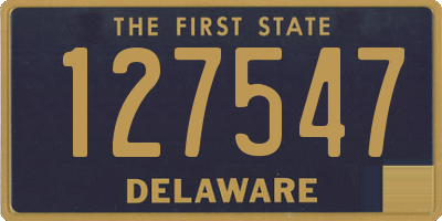 DE license plate 127547