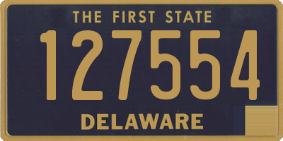 DE license plate 127554