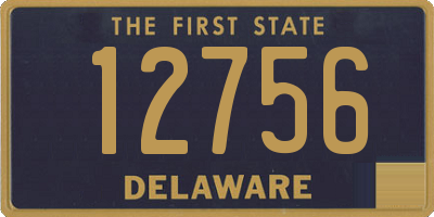 DE license plate 12756