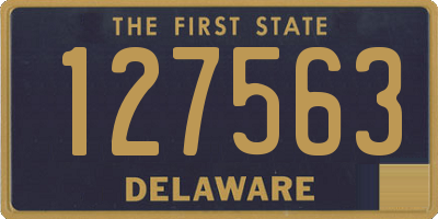 DE license plate 127563