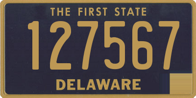 DE license plate 127567