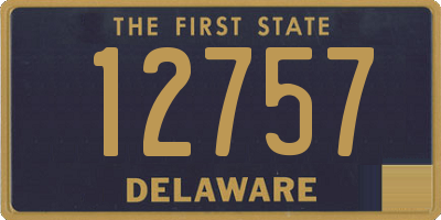 DE license plate 12757