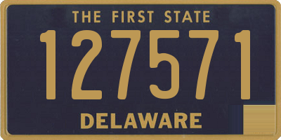 DE license plate 127571