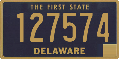 DE license plate 127574