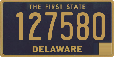 DE license plate 127580