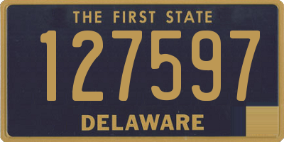 DE license plate 127597