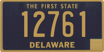 DE license plate 12761