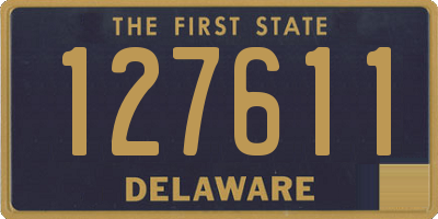 DE license plate 127611