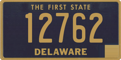 DE license plate 12762