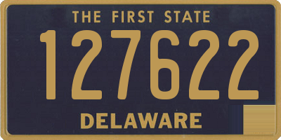 DE license plate 127622