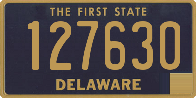 DE license plate 127630