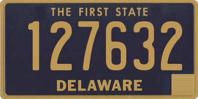 DE license plate 127632