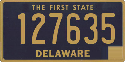 DE license plate 127635