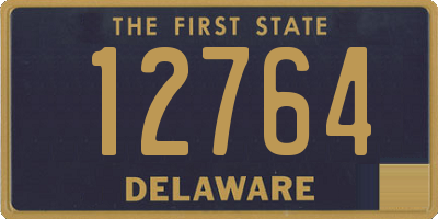 DE license plate 12764