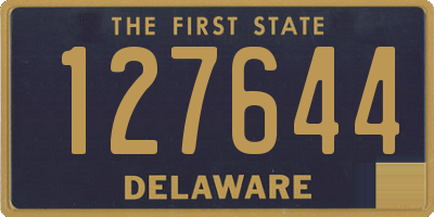 DE license plate 127644