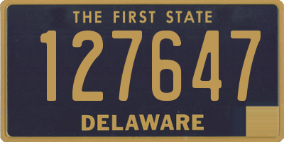 DE license plate 127647