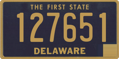 DE license plate 127651