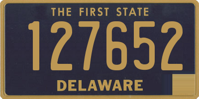 DE license plate 127652