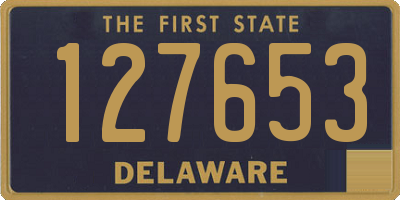 DE license plate 127653