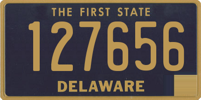 DE license plate 127656