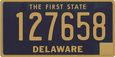 DE license plate 127658