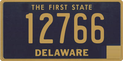 DE license plate 12766