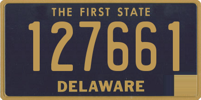 DE license plate 127661