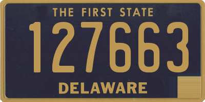 DE license plate 127663