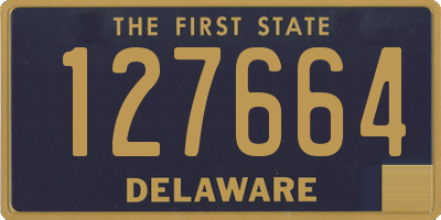 DE license plate 127664