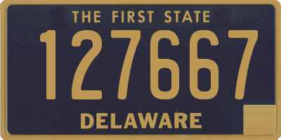 DE license plate 127667