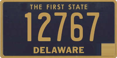 DE license plate 12767