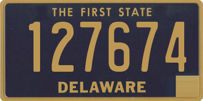 DE license plate 127674