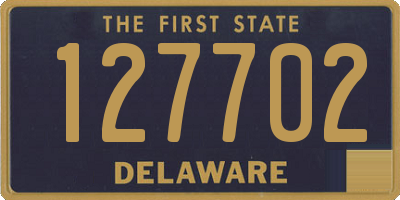 DE license plate 127702