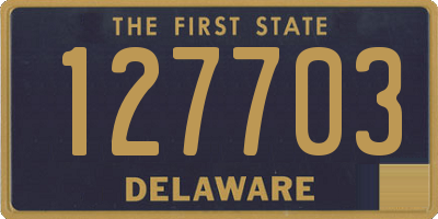 DE license plate 127703